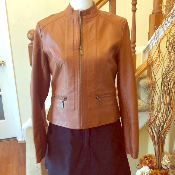 New York & Co. Faux Leather Jacket - Picture 2 of 8